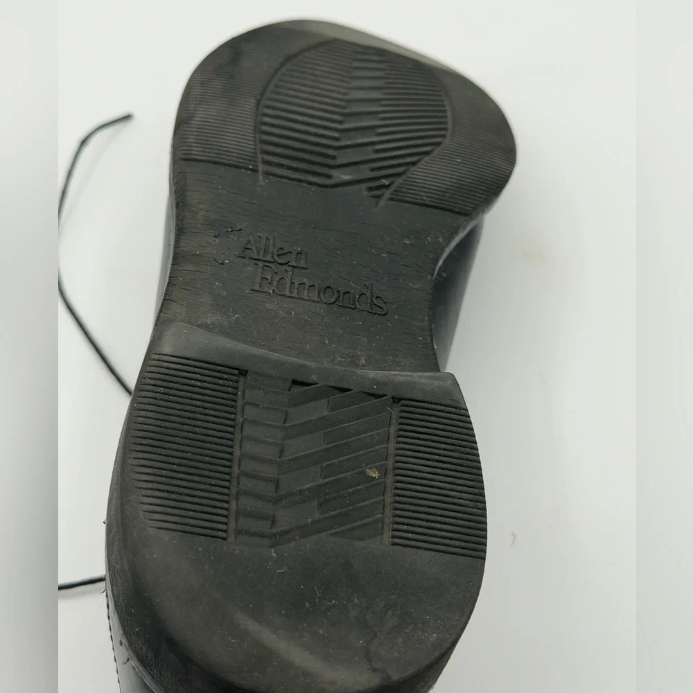 Allen Edmonds Black Ashton Leather Split Toe Rubber Sole Derby Men's Size 11.5